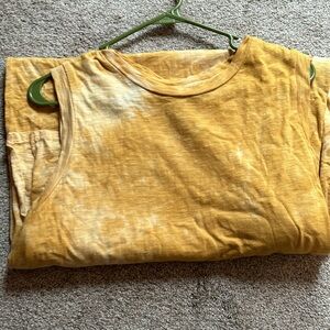 Sleeveless summer dress. Sunshine yellow.  Only worn once or twice, like new.